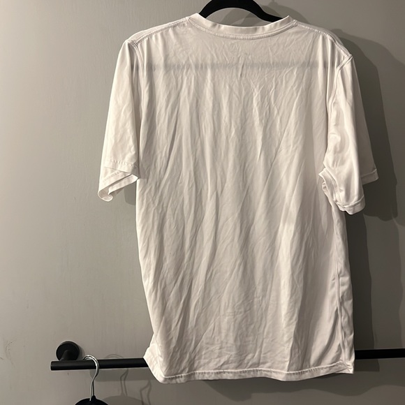 Nike Mens Dri-fit white v neck tee - Picture 3 of 3